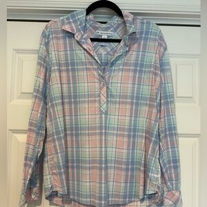 Southern Tide Pastel Plaid Shirt